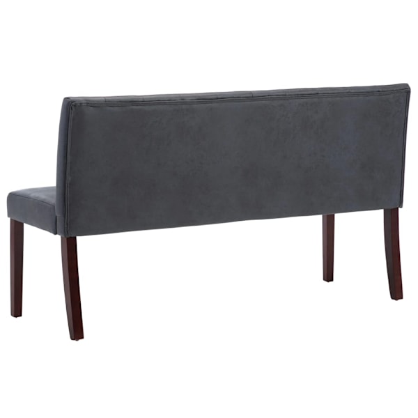 vidaXL Bänk 148,5 cm konstmocka grå grå