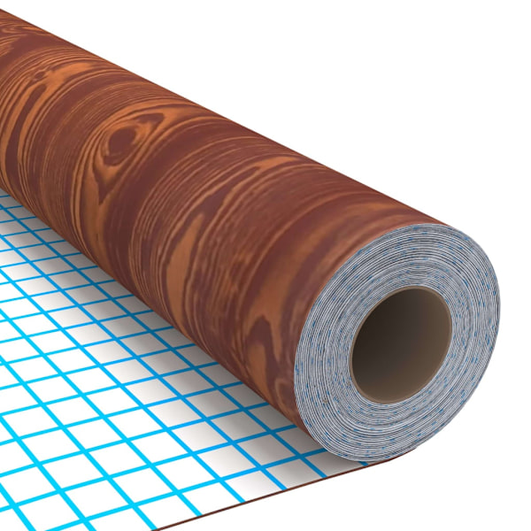 vidaXL Dekorplast akaciaträ 500x90 cm PVC Brun