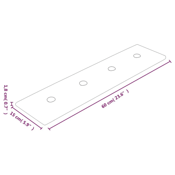 vidaXL Väggpaneler 12 st svart 60x15 cm konstläder 1,08 m² Svart