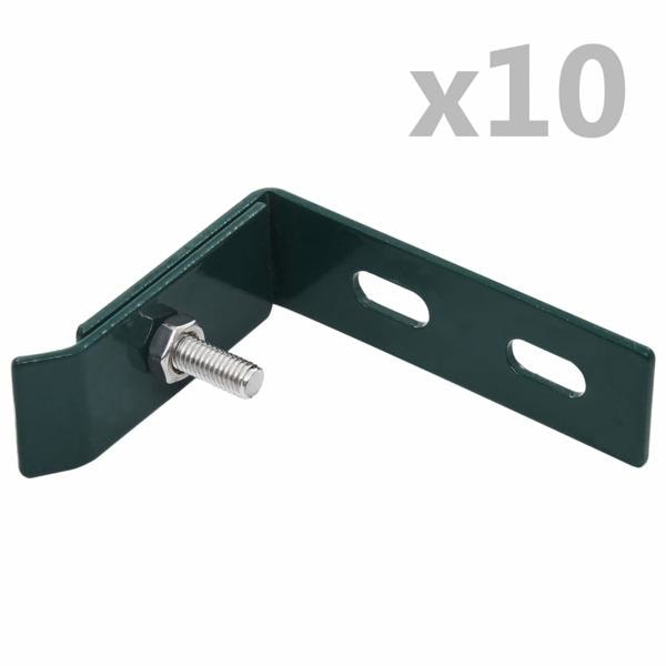 vidaXL Hörnkoppling 10 set grön Grön