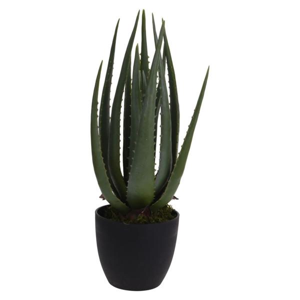 ProGarden Konstväxt i kruka Aloe Vera 25x45 cm Flerfärgsdesign