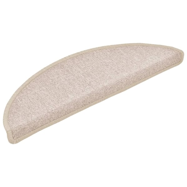 vidaXL Trappstegsmattor 15 st taupe 56x17x3 cm Taupe