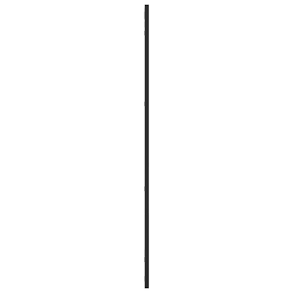 vidaXL Väggspegel svart 50x100 cm rektangulär järn Svart