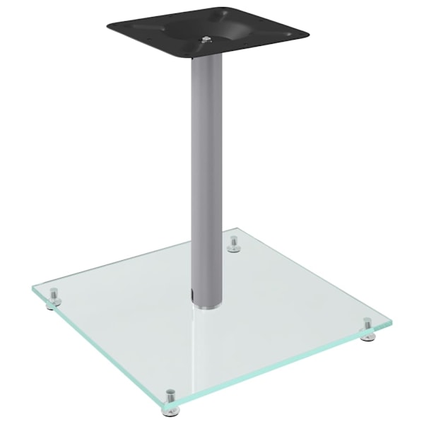 vidaXL vidaL Högtalarstativ 2 st härdat glas 3-pelardesign silver Silver