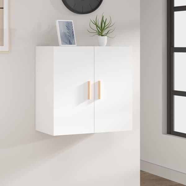 vidaXL Väggskåp vit 60x30x60 cm konstruerat trä Vit