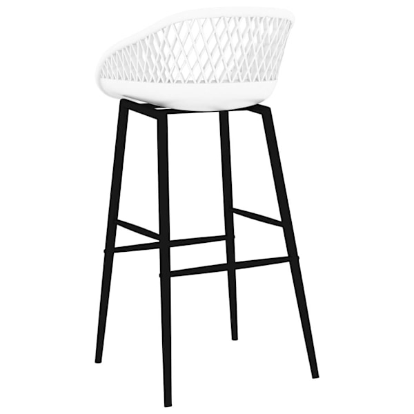 vidaXL Bargrupp 5 delar vit Vit