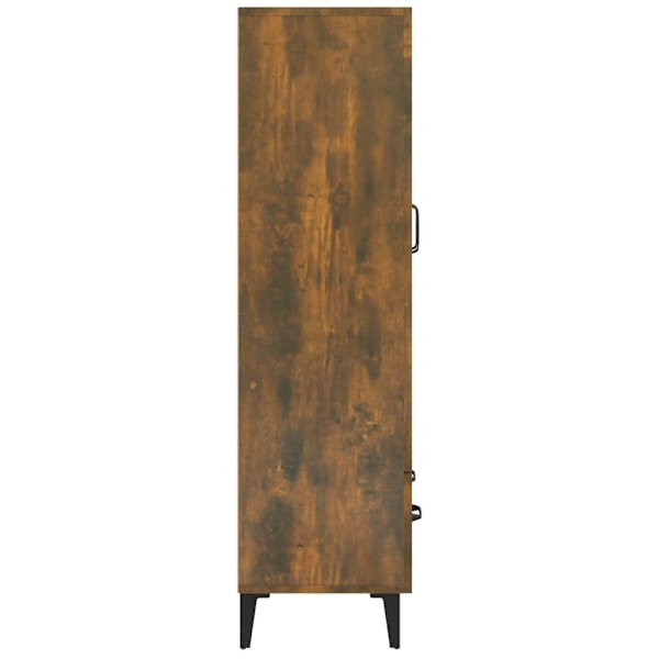 vidaXL Skåp Rökfärgad ek 70x31x115 cm konstruerat trä Brun