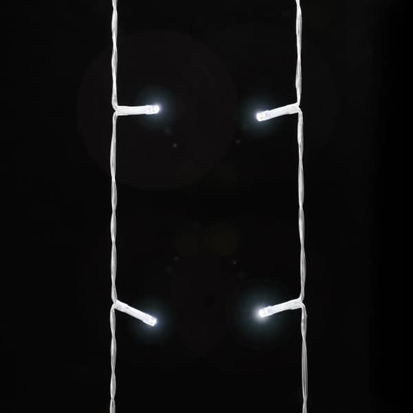 vidaXL Julgransbelysning 320 LED kallvit 375 cm Cold white