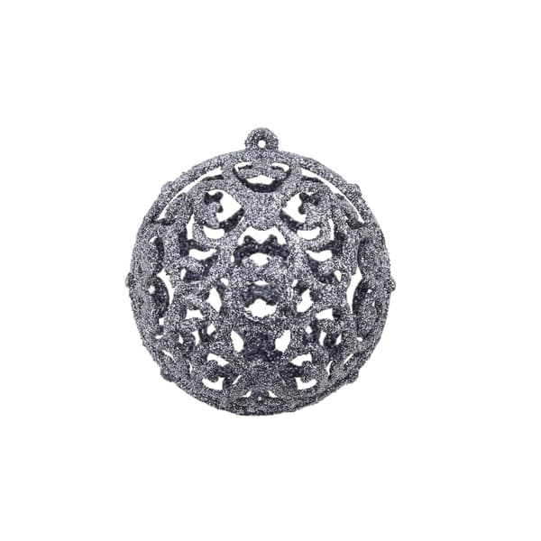 vidaXL Julgranskulor 100 delar set 3/4/6 cm vit/grå multifärg