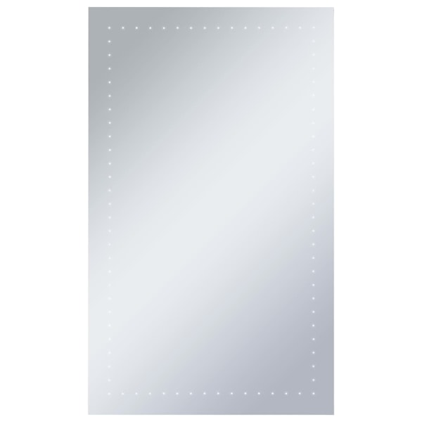 vidaXL Badrumsspegel LED 60x100 cm Silver