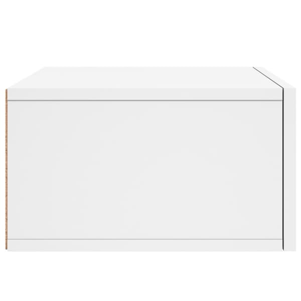 vidaXL Väggmonterat sängbord vit 35x35x20 cm Vit