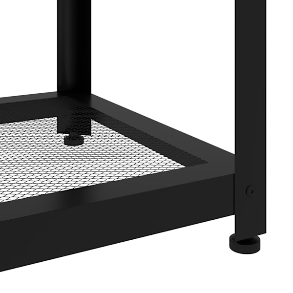 vidaXL Soffbord ljusbrun och svart 90x40x45 cm MDF och järn Brun