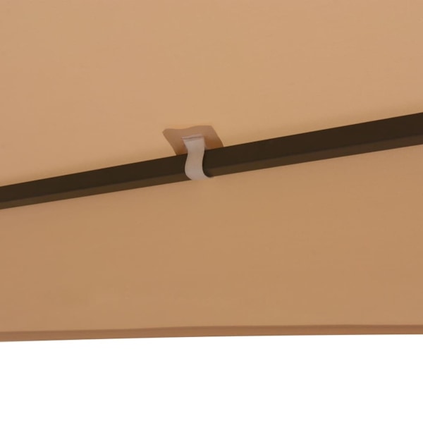 vidaXL Paviljong hexagonal 323x265 cm beige Beige