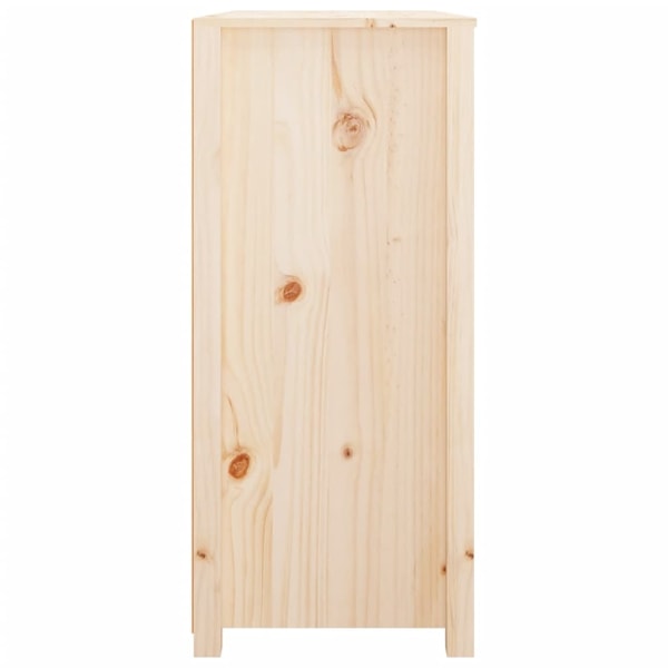 vidaXL Sidoskåp 100x40x90 cm massiv furu Brun