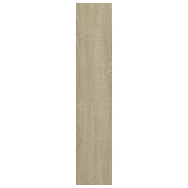 vidaXL Väggmonterat skoställ 2 st sonoma-ek 60x18x90cm konstruerat trä Brun