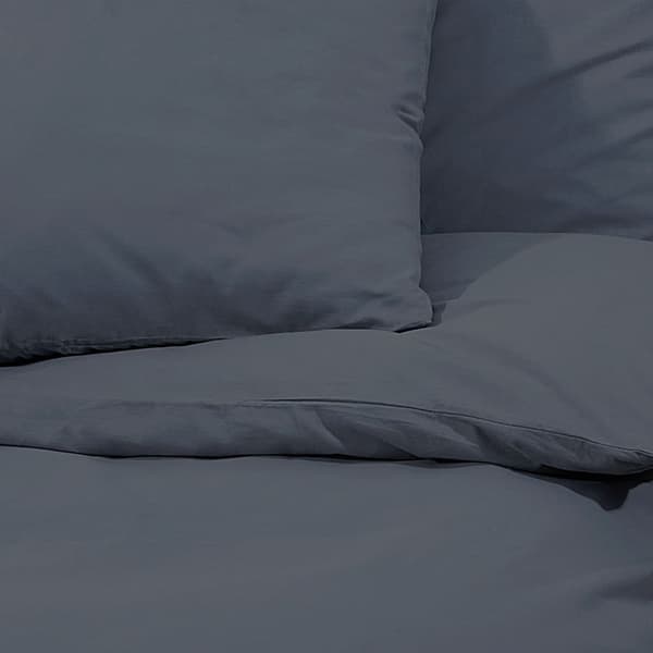 vidaXL Bäddset antracit 200x200 cm bomull Antracit