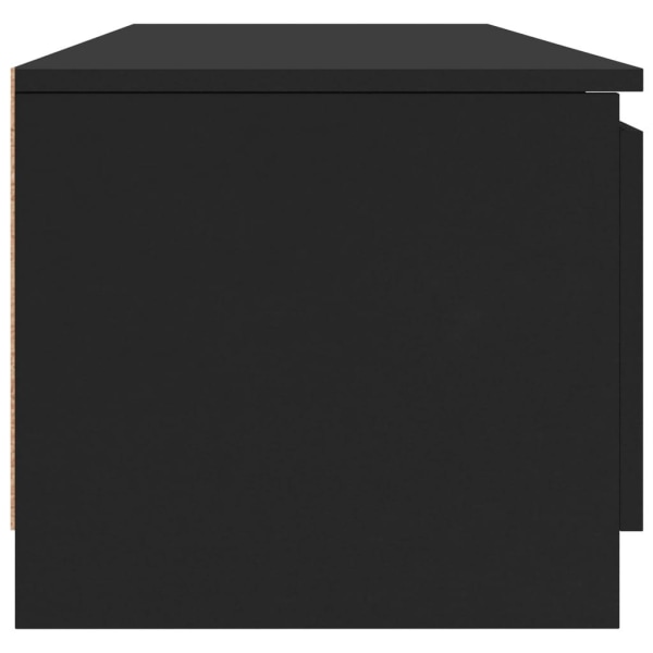 vidaXL Tv-bänk svart 140x40x35,5 cm konstruerat trä Svart