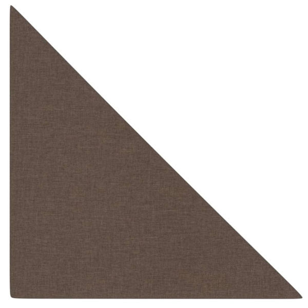 vidaXL Väggpaneler 12 st brun 30x30 cm tyg 0,54 m² Brun