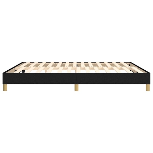 vidaXL Sängram utan madrass svart 160x200 cm tyg Svart