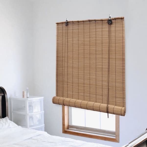 vidaXL Rullgardin bambu 150x160 cm brun Brun