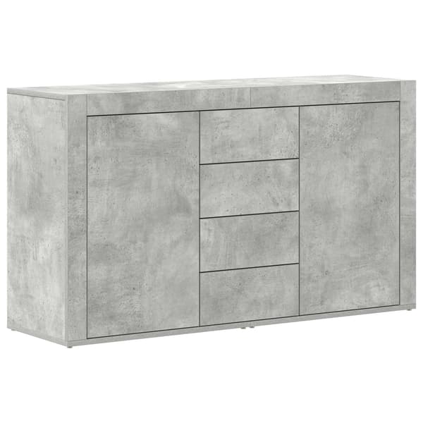 vidaXL Sideboard Betonggrå 120 x 36 x 69 cm Konstruerat trä Grå
