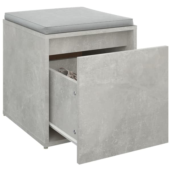 vidaXL Låda betonggrå 40,5x40x40 cm konstruerat trä Grå
