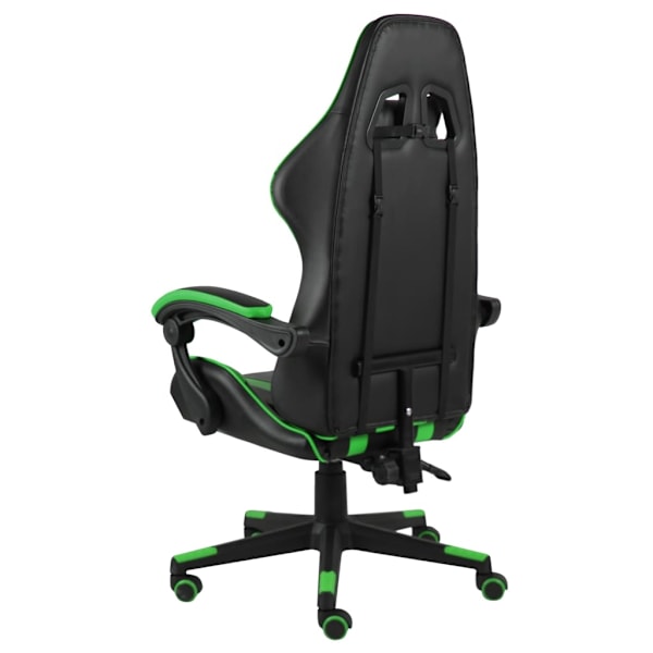 vidaXL Gamingstol svart och grön konstläder Grön