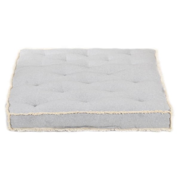 vidaXL Dyna till pallsoffa grå 120x80x10 cm grå