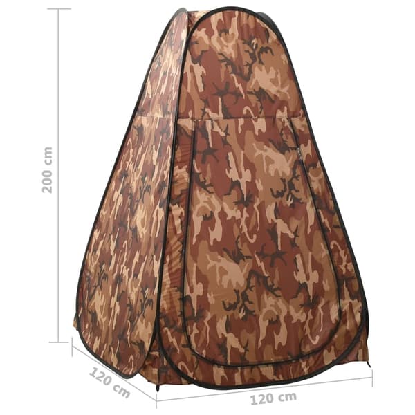 vidaXL Duschtält kamouflage Flerfärgsdesign