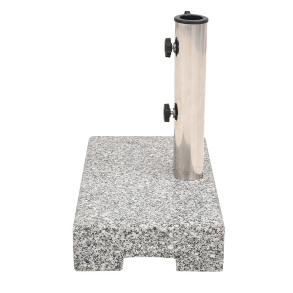 vidaXL Parasollfot granit rektangulär 25 kg grå