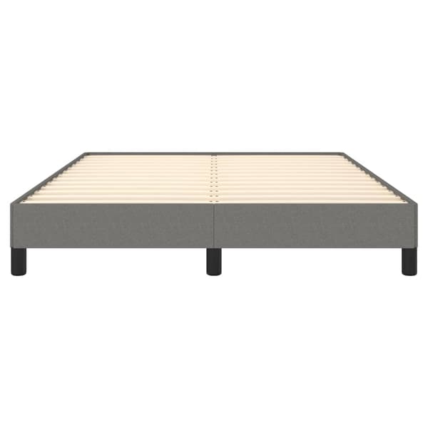 vidaXL Sängram mörkgrå 140x190 cm tyg Grå