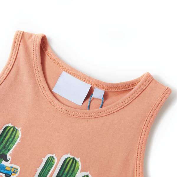 vidaXL Barnlinne ljus orange 128 Orange