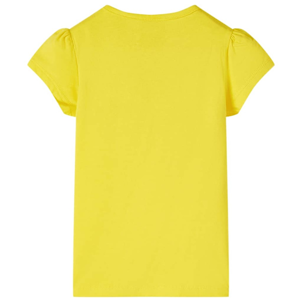 vidaXL T-shirt för barn gul 128 Gul