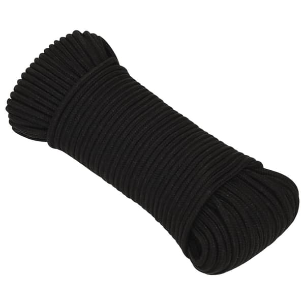 vidaXL Rep svart 3 mm 500 m polyester