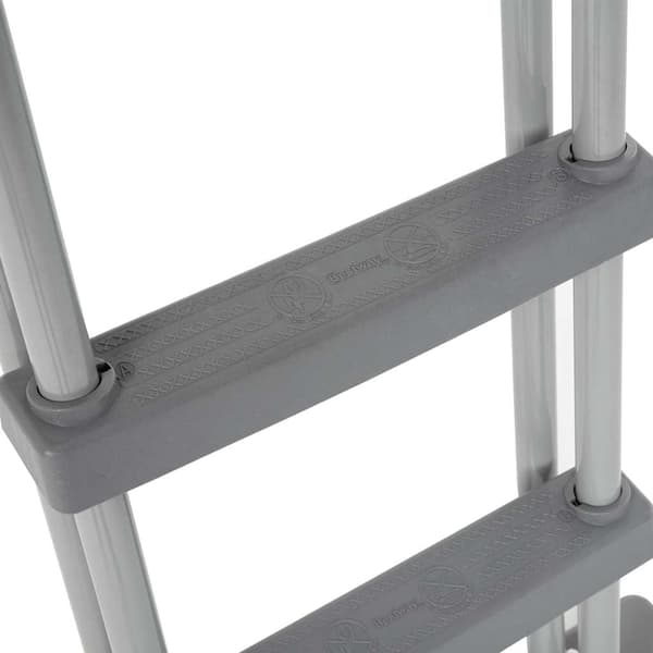 Bestway Poolstege Flowclear 4 steg 122 cm grå