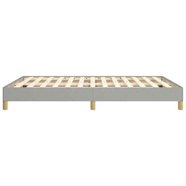 vidaXL Sängram ljusgrå 140x190 cm tyg Grå