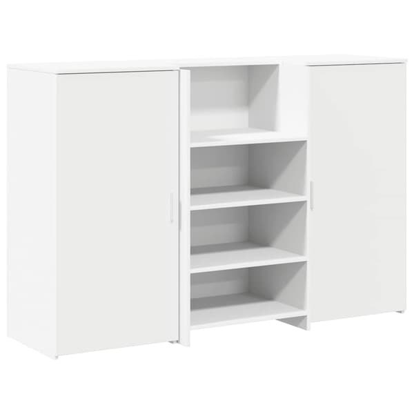 vidaXL Receptionsdisk vit 155x50x103,5 cm konstruerat trä Vit