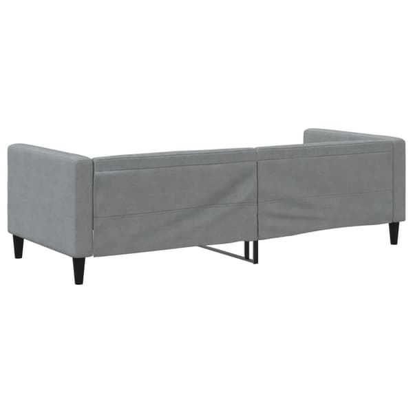 vidaXL Dagbädd ljusgrå 90x190 cm tyg Grå