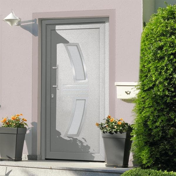 vidaXL Ytterdörr vit 98x208 cm Vit