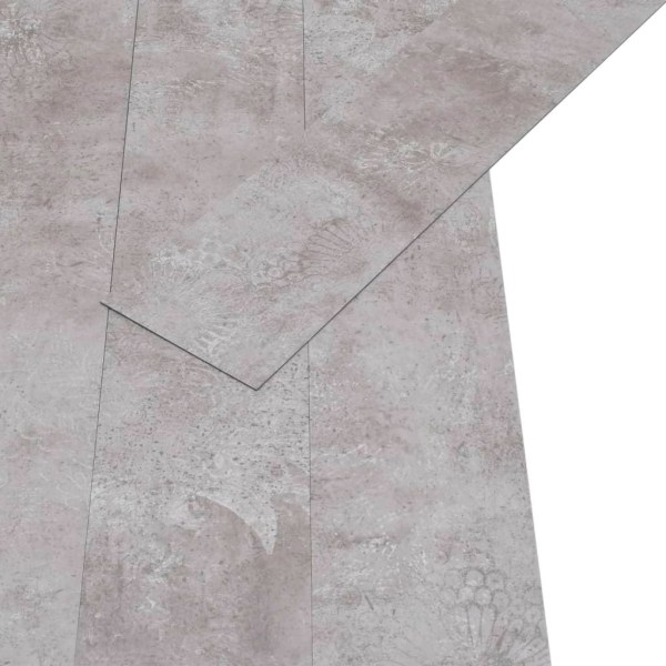 vidaXL Självhäftande PVC-golvplankor 5,21 m² 2 mm jordgrå grå