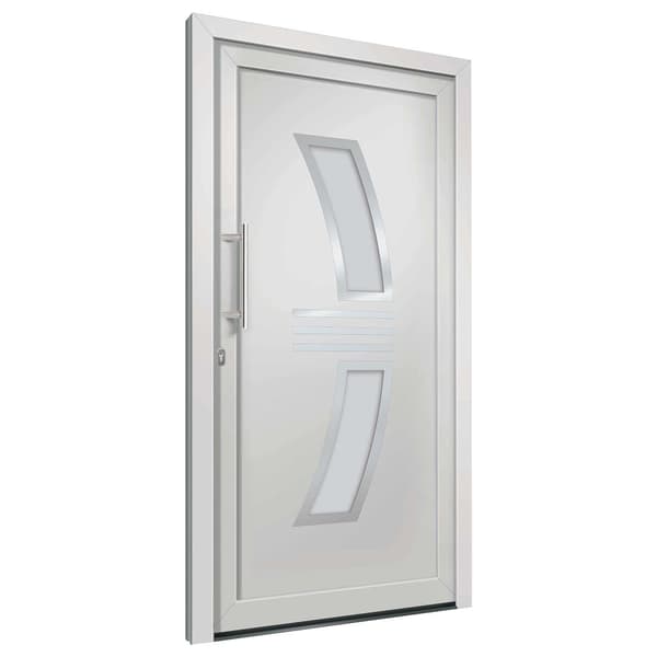 vidaXL Ytterdörr vit 98x208 cm Vit