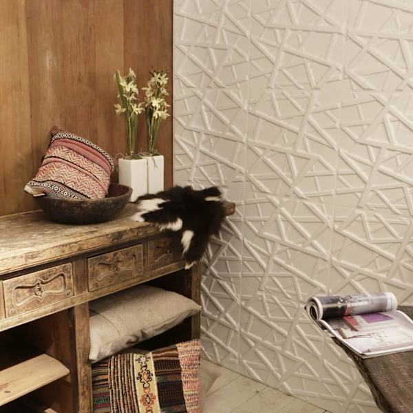 WallArt 3D Väggpaneler 24 st GA-WA26 olivia Vit