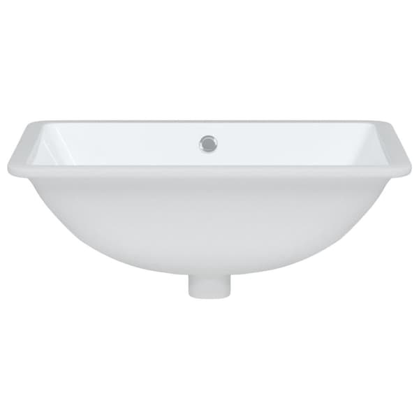 vidaXL Handfat vit 52x38,5x19,5 cm rektangulär keramik Vit