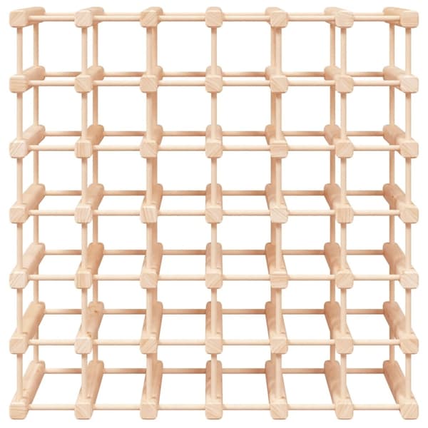 vidaXL Vinställ för 42 flaskor 68,5x23x68,5 cm massiv furu Brun