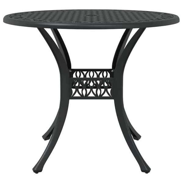 vidaXL Trädgårdsmöbelset 5 pcs Svart Aluminium Svart