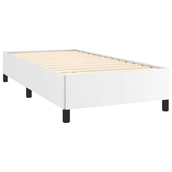 vidaXL Sängram vit 100x200 cm konstläder Vit