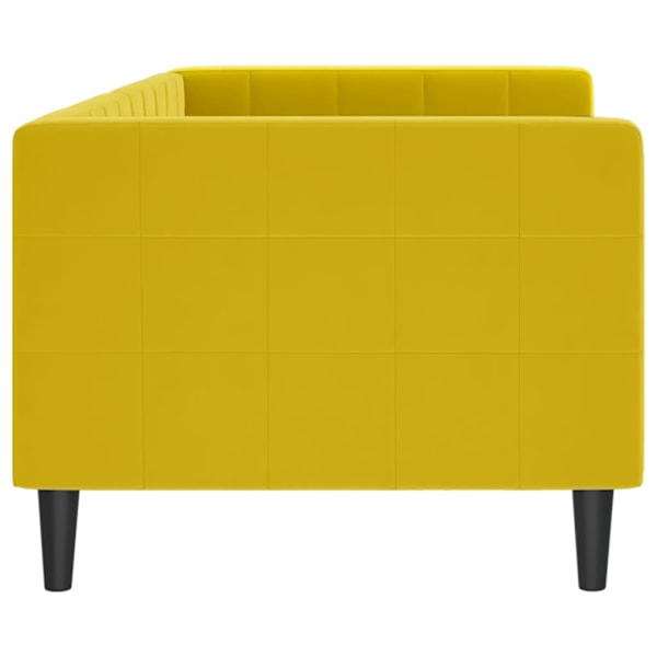 vidaXL Dagbädd gul 80x200 cm sammet Gul