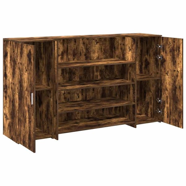 vidaXL Receptionsdisk rökfärgad ek 180x50x103,5 cm konstruerat trä Brun