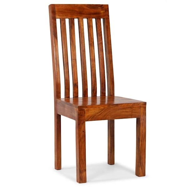 vidaXL Matstolar 6 st massivt trä modern Brun