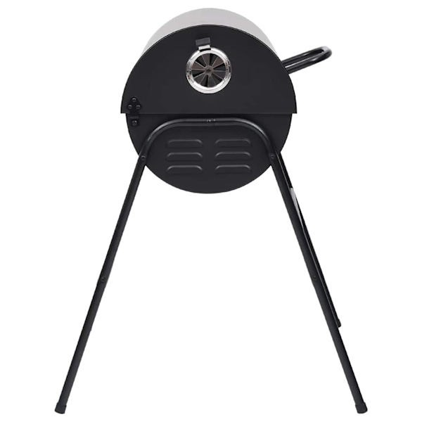 vidaXL Grilltunna med 2 grillgaller svart 80x95x90 cm stål Svart